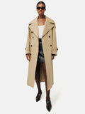 Nelson Cotton Trench Coat | Stone