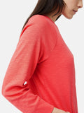 Cotton Luxe Raglan Tee | Coral