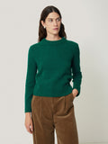 Compact Wool Cashmere Blend Jumper | Sherwood Green