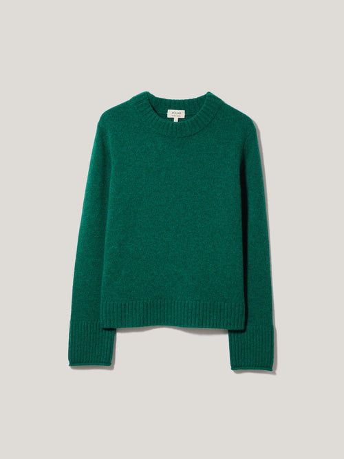 Compact Wool Cashmere Blend Jumper | Sherwood Green