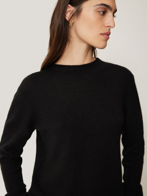 Cloud Cashmere Eldon Jumper | Black