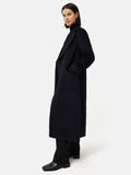 Wool Maxi City Coat | Navy