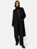 Wool Maxi City Coat | Navy