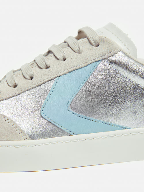 Portland Vintage Classic Trainer | Silver