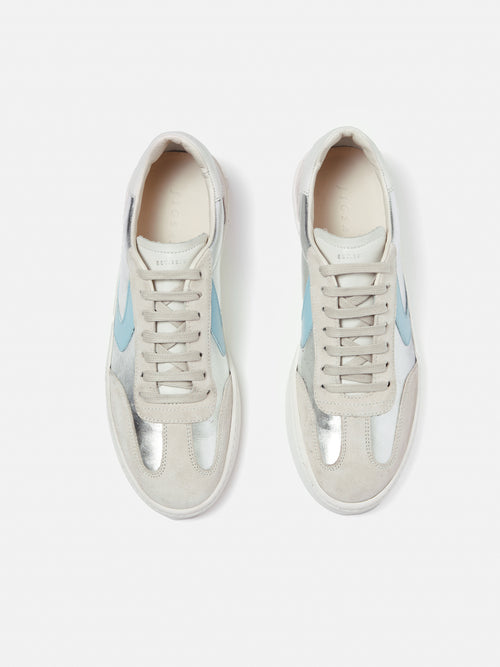 Portland Vintage Classic Trainer | Silver