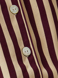 Classic Stripe Pyjama | Burgundy