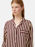 Classic Stripe Pyjama | Burgundy