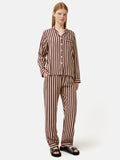 Classic Stripe Pyjama | Burgundy