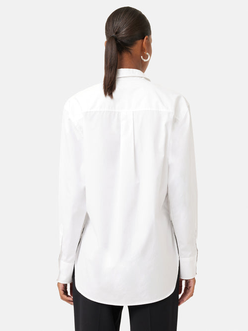 Cotton Poplin Shirt | White