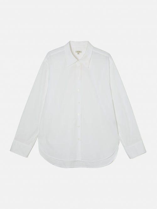 Cotton Poplin Shirt | White