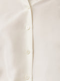 Silk Habotai Relaxed Shirt | Ivory