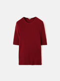 Merino Half Sleeve T-shirt | Red