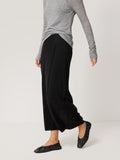 Soft Gauzy Knit Skirt | Black