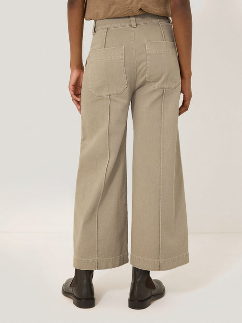 Denim Sailor Trouser | Brown