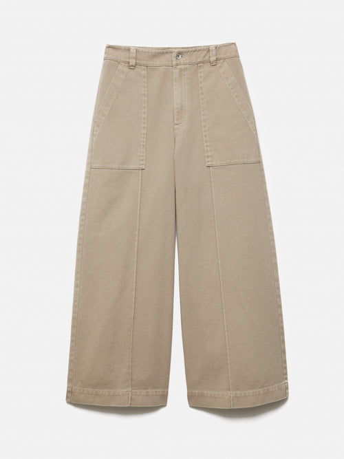 Denim Sailor Trouser | Brown