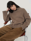 Wool Blend Snowdon Jumper | Taupe