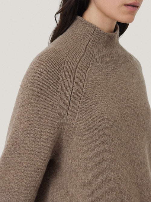 Wool Blend Snowdon Jumper | Taupe