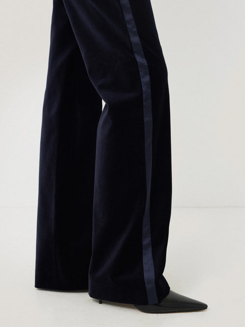 Mason Velvet Trouser | Navy