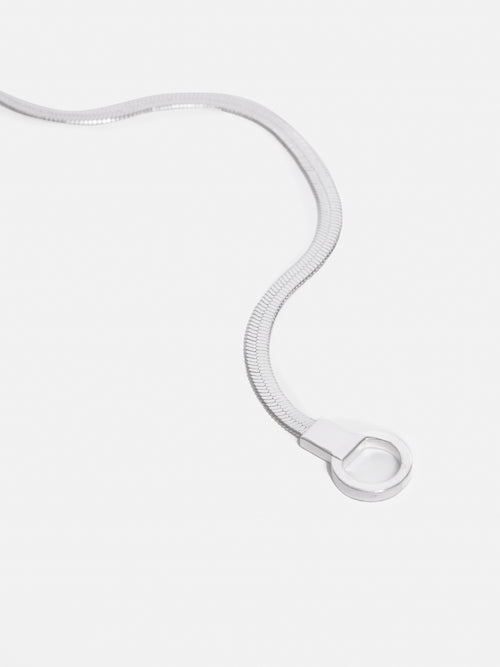 Chunky Snake Chain Necklace | Silver