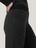 Boiled Wool Blend Trouser | Dark Grey