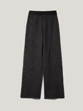 Boiled Wool Blend Trouser | Dark Grey